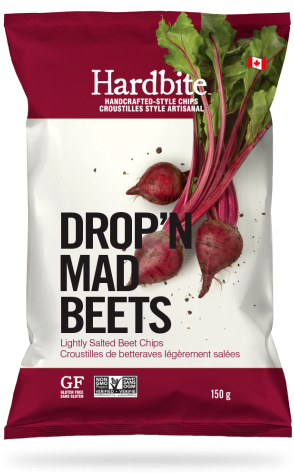 Lightly Salted Beet - Hardbite Handcrafted Lightly Salted Beet Chips (315x500), Png Download