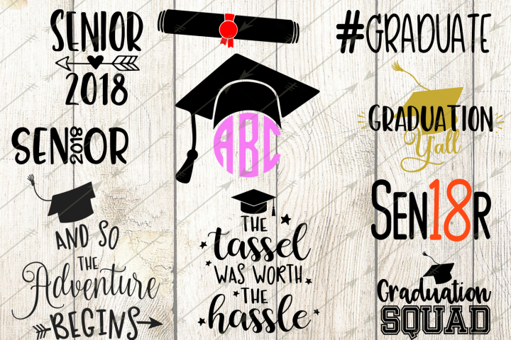 2018 Graduation Svg Bundle, Graduation Clip Art, Graduation - Graduations Bundles 2018 (720x480), Png Download