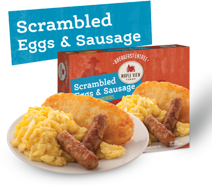 Egg, Milk, Wheat - Sausage And Eggs Png (434x396), Png Download
