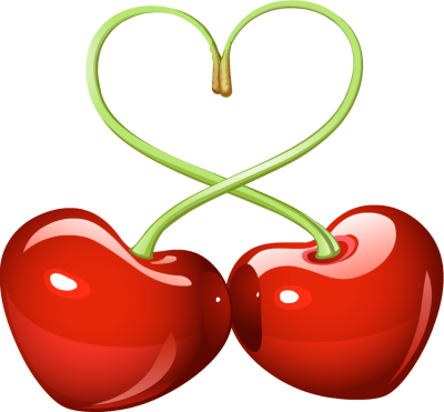 Cherries Clipart - Vector Cherry (400x371), Png Download