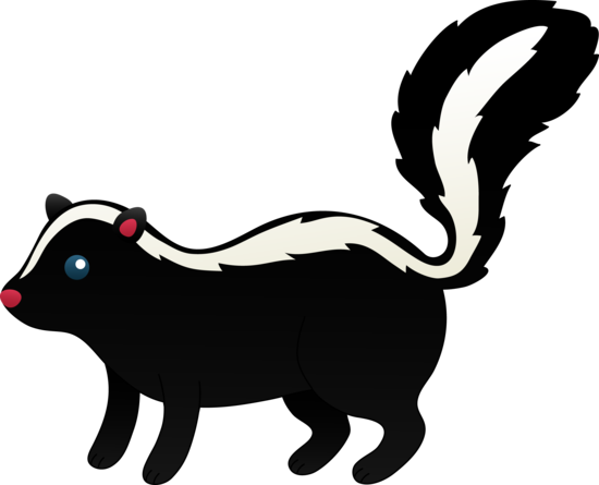 Skunk Png (550x445), Png Download