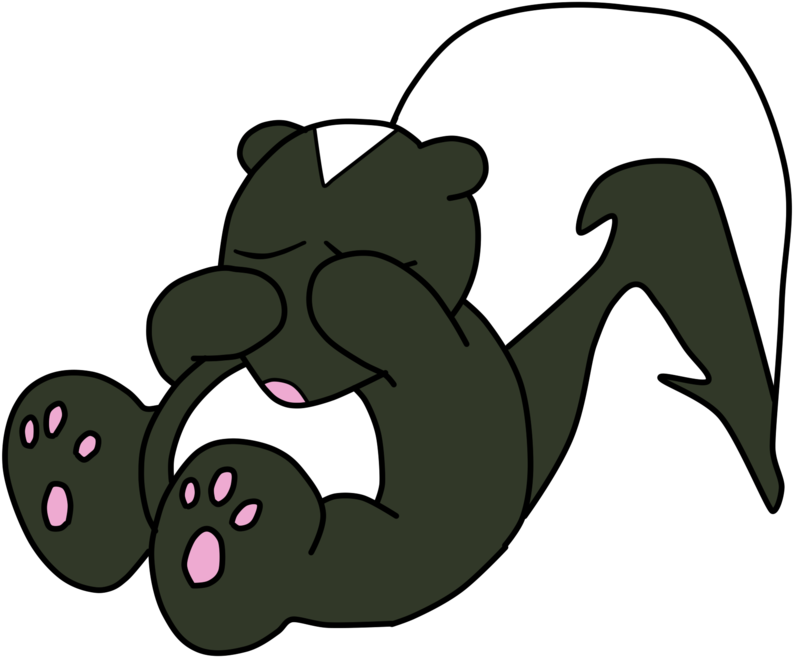 Jpg Library Download Baby Skunk Clipart - Sad Skunk Cartoon (894x894), Png Download