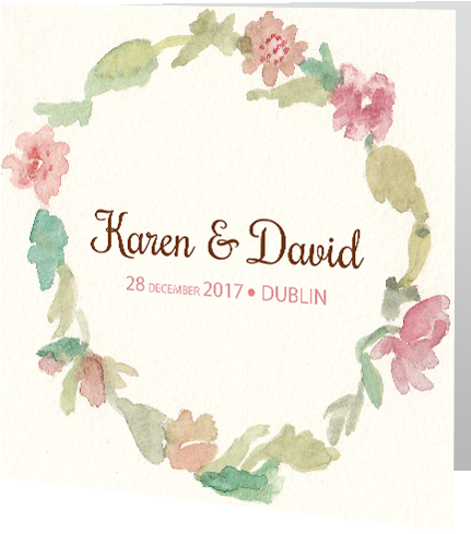 Watercolour Wreath 3d - Wreath Clipart Watercolor (500x500), Png Download