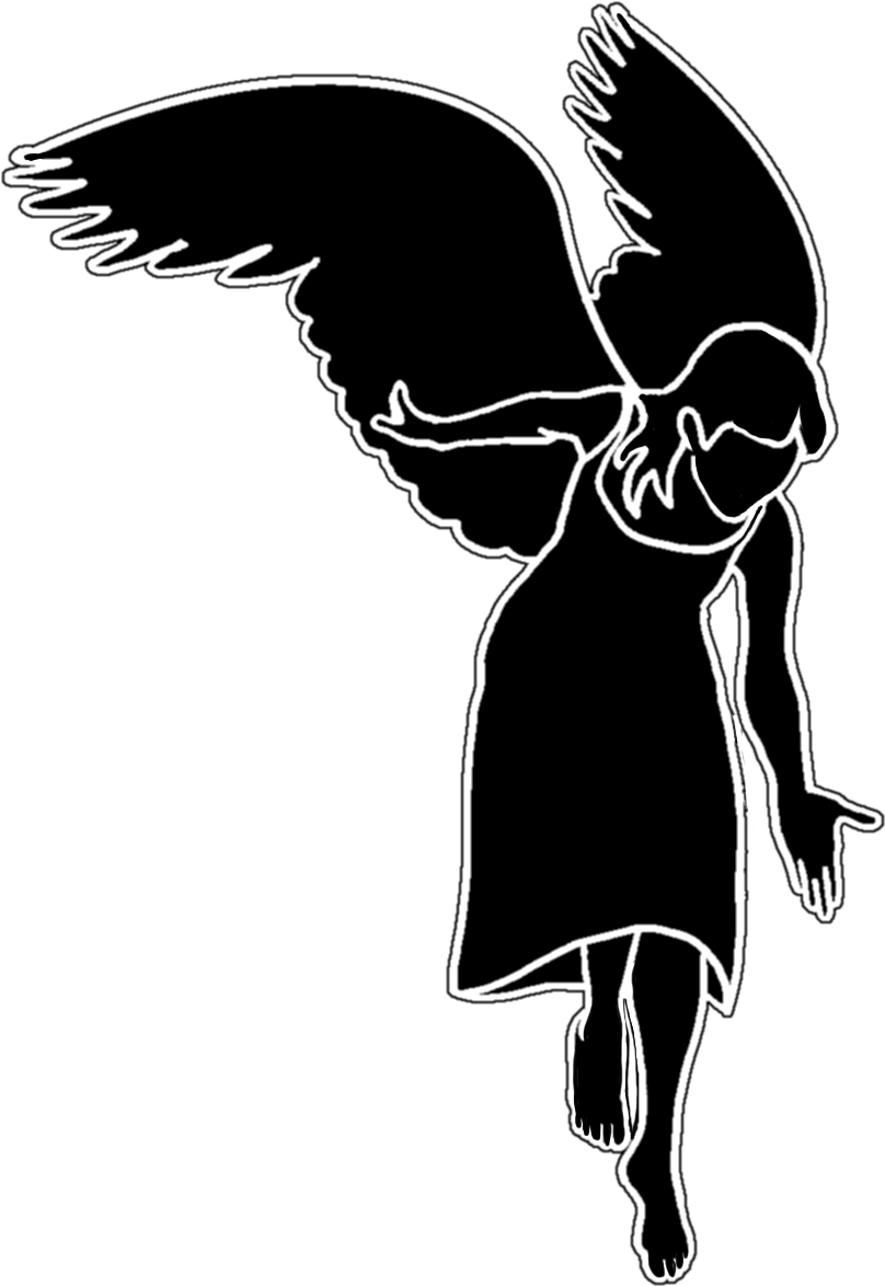 Guardian Angel Png - Angel Silueta (913x1255), Png Download