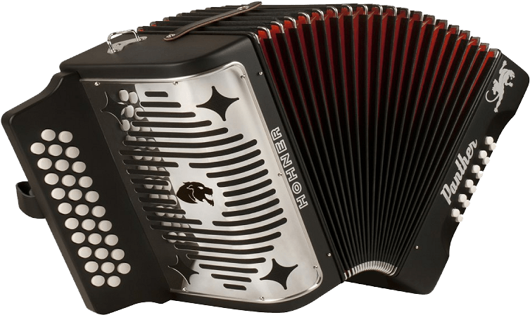 Accordion Small Black Hohner - Hohner 3100gb Panther Accordion (800x480), Png Download