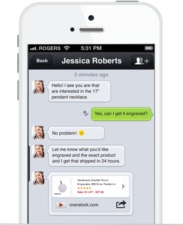 Quiq Web Chat Icon On Computer And Pop-up Window Demonstrating - Iphone (624x761), Png Download