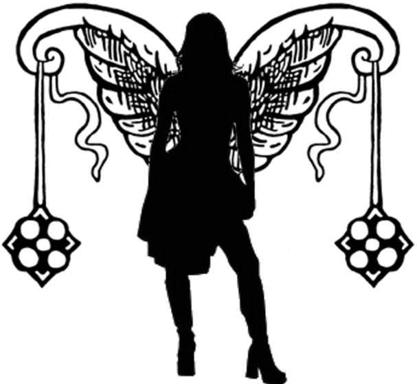 Female Angel/fairy Silhouette 5 By Viktoria-lyn On - Fairy Silhouette Png (900x675), Png Download