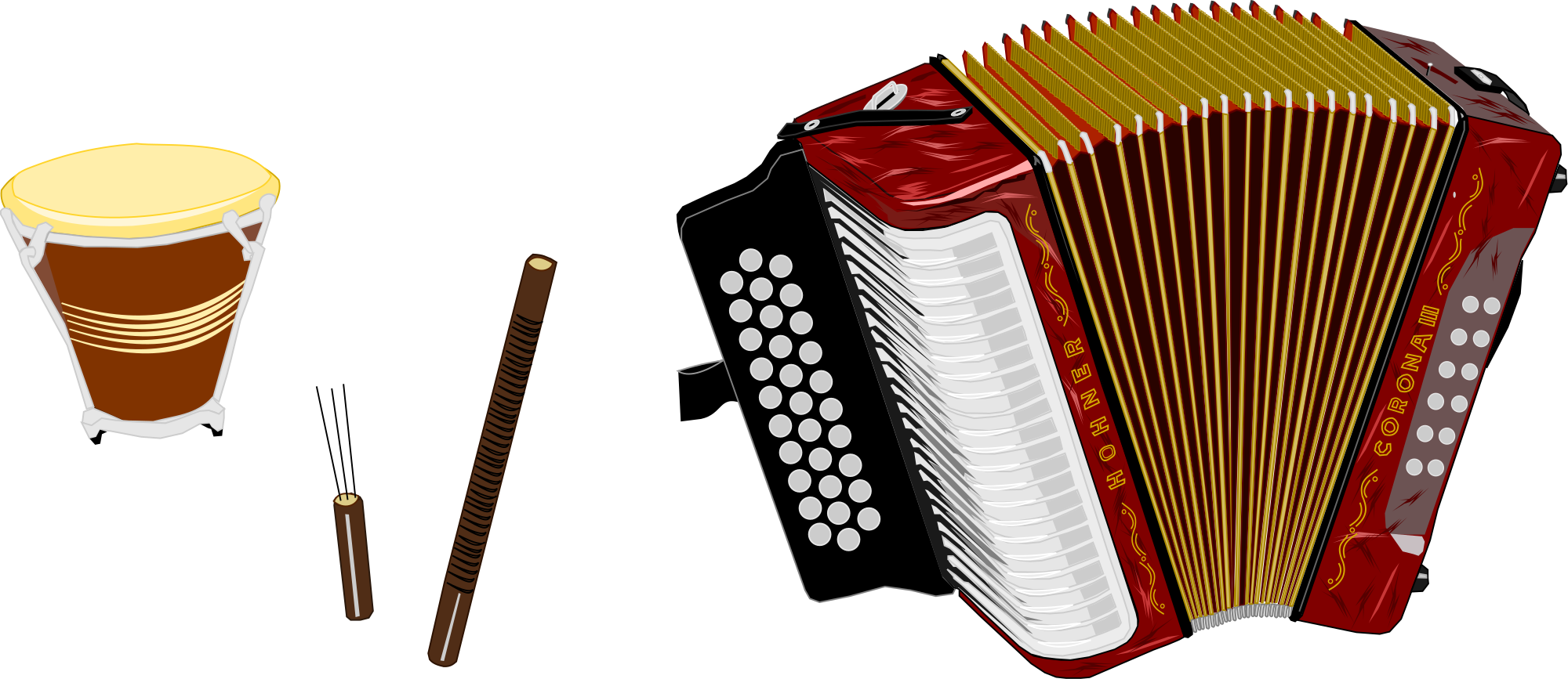 Open - Instrumentos Musicales Del Vallenato (2000x867), Png Download