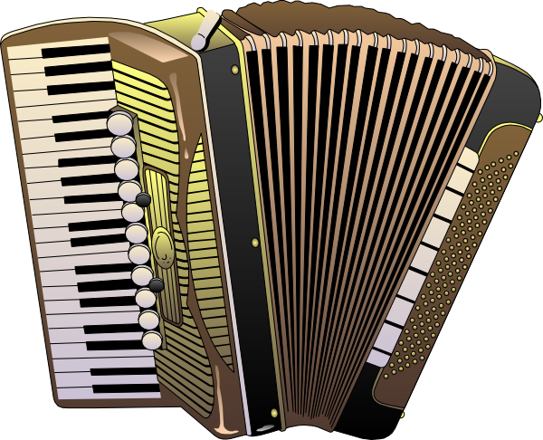 Small - Accordion Clipart (600x486), Png Download