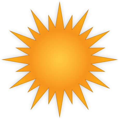 Sun,weather,day,bet - Cartoon Sun (500x500), Png Download