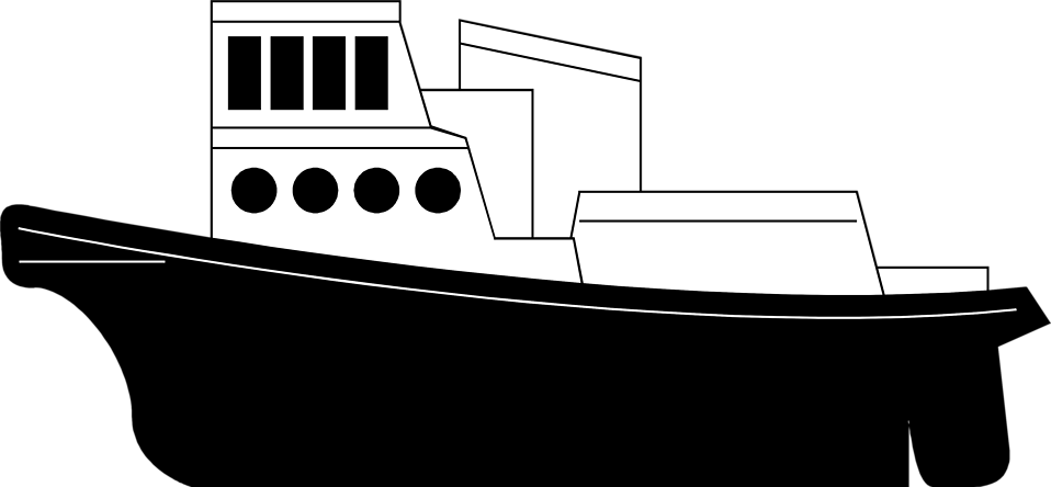 Cargoes Clipart Transparent - Cargo Ship Transparent Background (958x444), Png Download
