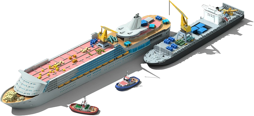 Star Of The Seas Cruise Ship Construction - Megapolis Ships (863x396), Png Download