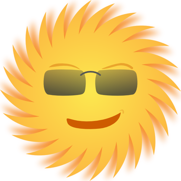 Mr Sun Clip Art Free Vector / 4vector - Sun Clip Art (600x600), Png Download