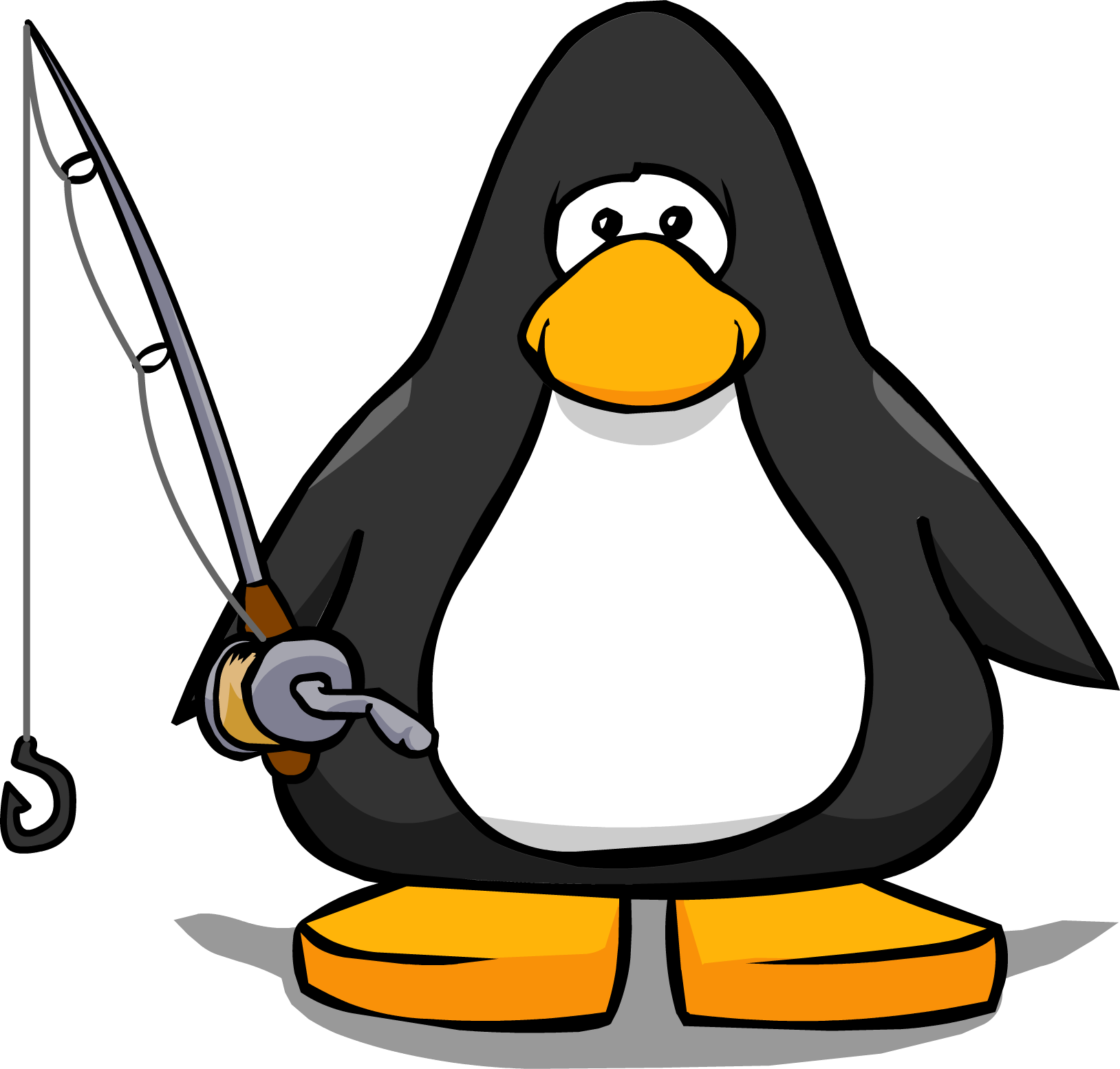 Fishing Rod From A Player Card - Club Penguin Trumpet (1628x1554), Png Download
