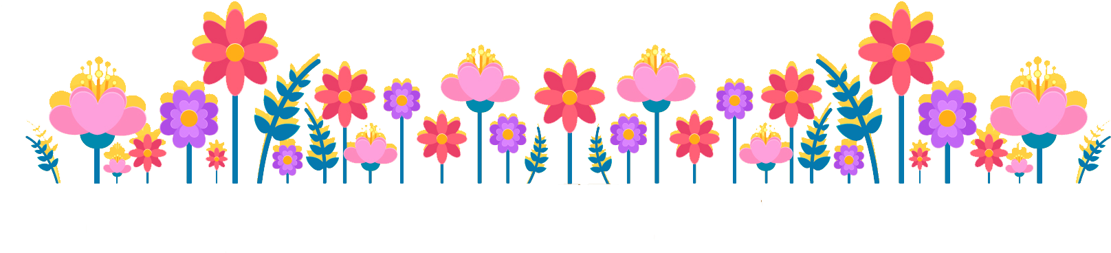 Download Pink Sun Border Mothers Day Free Png And Vector - Mother's Day Border Clipart (1676x451), Png Download