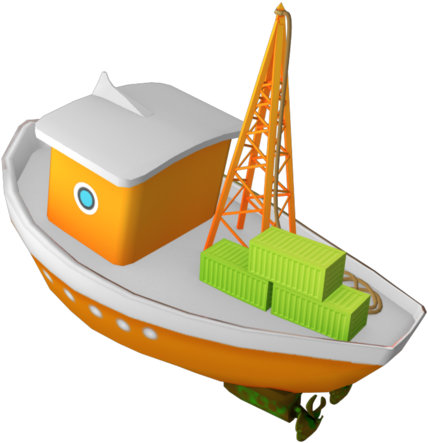 Scifikid 3d Printer Model Cargo Boat, - Scale Model (480x480), Png Download