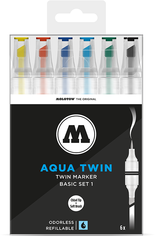Molotow Grafx Aqua Twin (800x800), Png Download