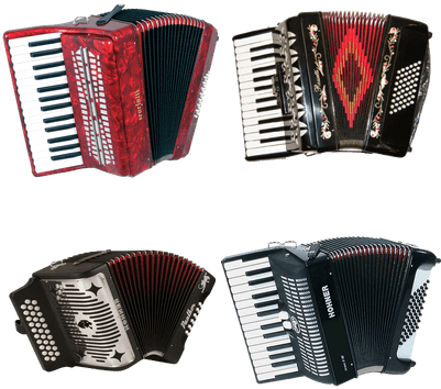 Acordeón - Scarlatti Accordions Scarlatti 24 Bass Accordion - (400x400), Png Download