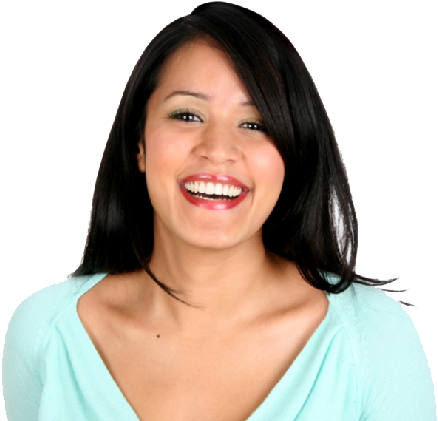 Happy Girl - Happy Person Face Png (556x471), Png Download