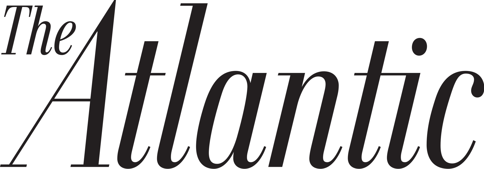 The Atlantic Magazine - Atlantic Monthly Logo (2000x700), Png Download