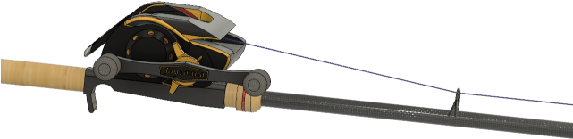 Fishing Rod 3 - Compound Bow (640x265), Png Download