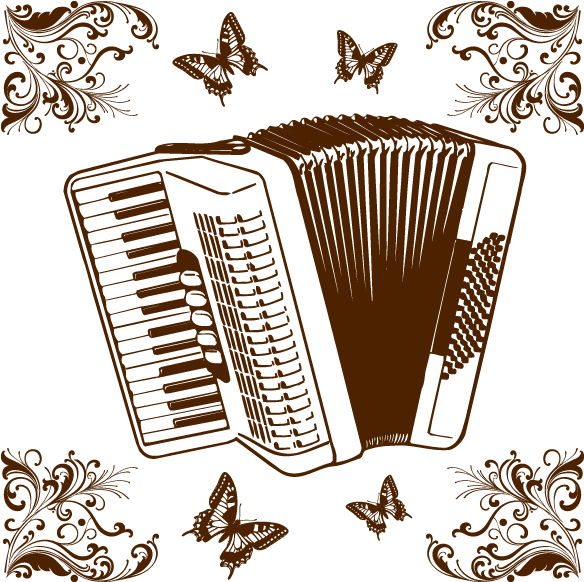 Kit Acordeón - Acordeon Vector (650x650), Png Download
