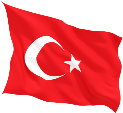 Turkey Flag Wave - Turkey Flag Png Gif (640x480), Png Download