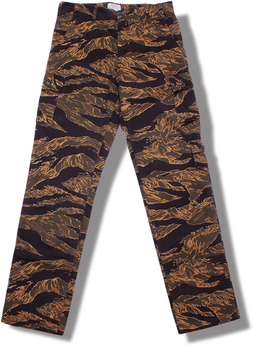 Click For Additional Images - Stan Ray Four Pocket Military Jacket - Tiger Stripe (406x500), Png Download