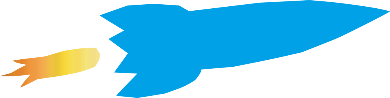 Computer Icons Drawing Cartoon Silhouette Rocket - Icon (1351x340), Png Download