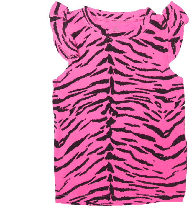 Ice Cream Castles Tiger Stripes Ruffle Tank Top - Tiger Leopard Skin Purple Lime Green (800x800), Png Download