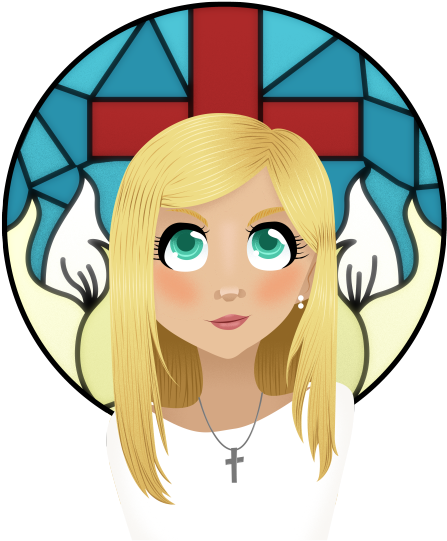 Girl Face Clipart Png - Portable Network Graphics (500x625), Png Download