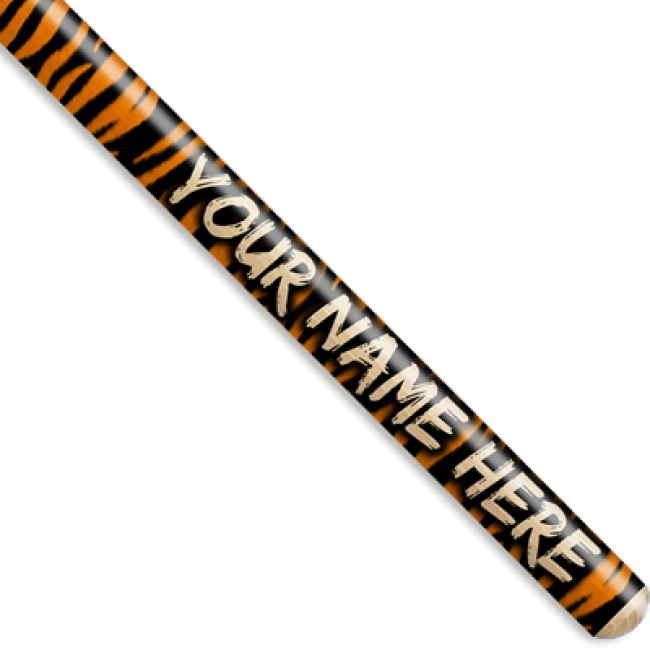 Orange Tiger Stripe Personalized Custom Drumsticks - Personalized Drumsticks (1 Pair With Each Order) Lightning (650x650), Png Download