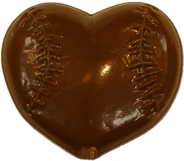 Baseballheartlollipop - Valentine's Day (500x500), Png Download