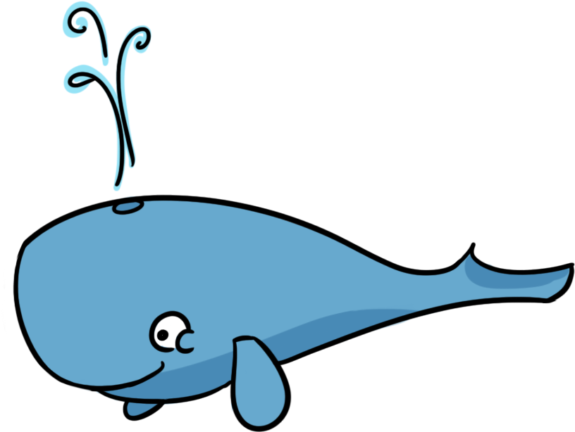Sperm - Whale Clipart (828x636), Png Download