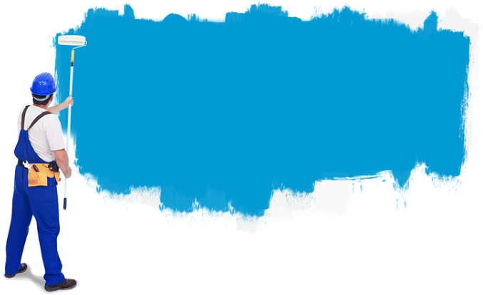 Painting Png File - Man Painting Png (684x457), Png Download