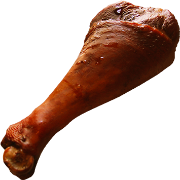 Turkey Leg Png Transparent Library - Duck Legs (371x440), Png Download