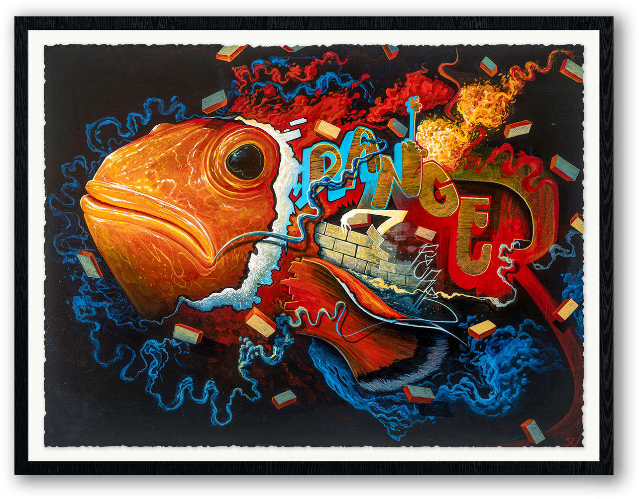 Nosego Laugh In The Face Of Art Print - Deckle (1400x1400), Png Download