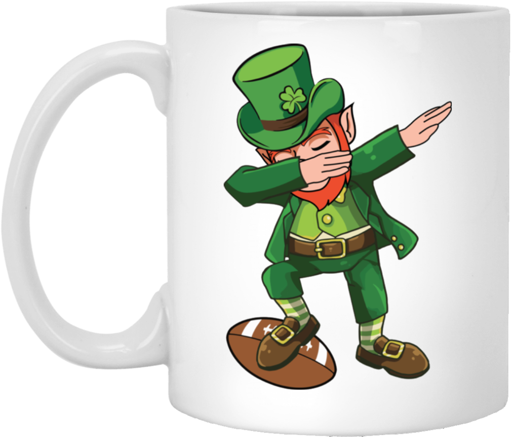Dabbing Leprechaun Football T-shirt Funny Dab St Patricks - Don T Make Me Gibbs Slap You (1024x1024), Png Download