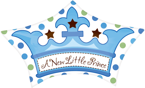 Little Prince Crown Template - Its A Little Prince (500x500), Png Download