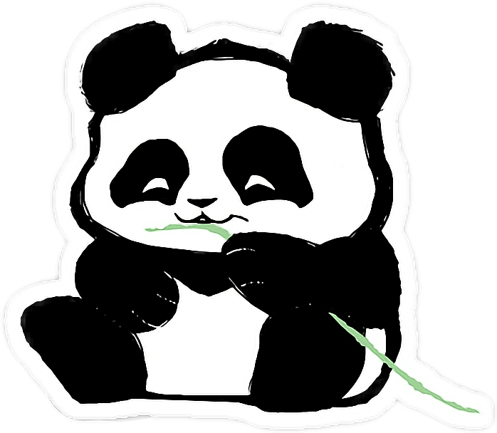 Dab Vector Panda Sweet Blackandwhite Cute Tumblr Free - Sticker Tumblr De Tecnologia (698x608), Png Download