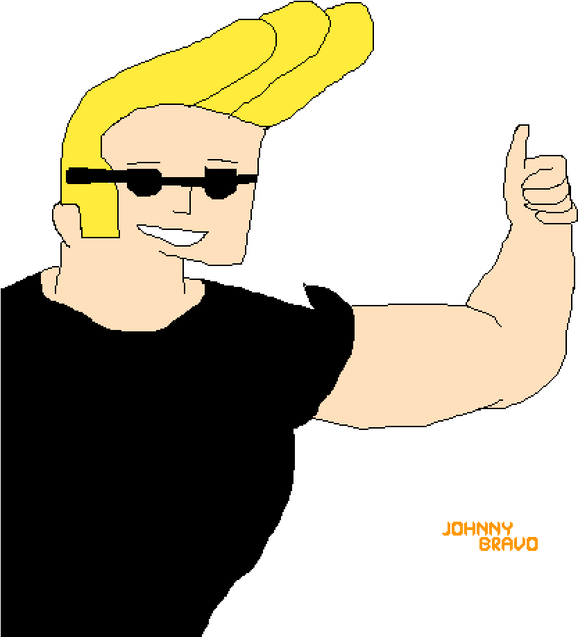 Johnny Bravo (1000x1000), Png Download