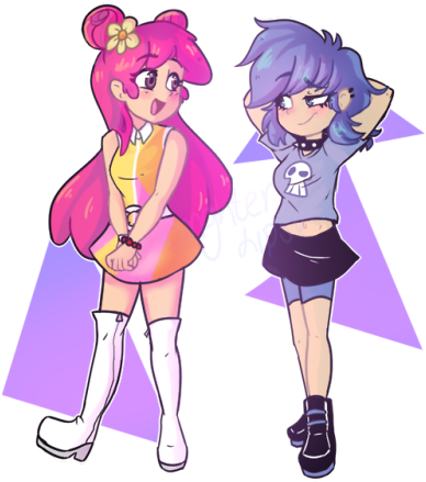 Kokoriste1 - Amiyumi (500x500), Png Download