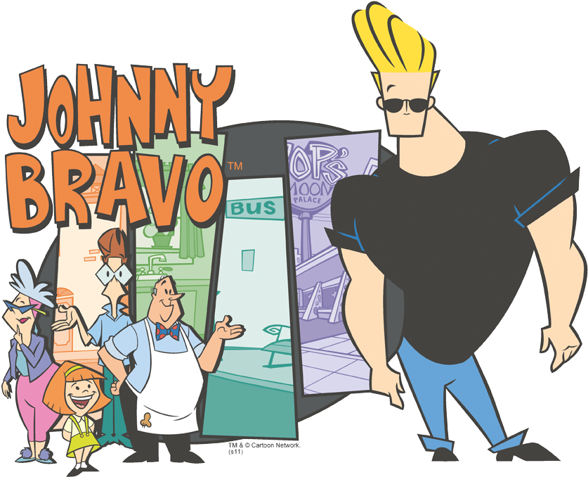 Johnny Bravo Johnny & Friends Juniors Premium T-shirt - Johnny Bravo Don T Touch The Hair (864x747), Png Download