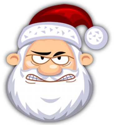Johnny Bravo - Santa Claus Face Png (400x400), Png Download