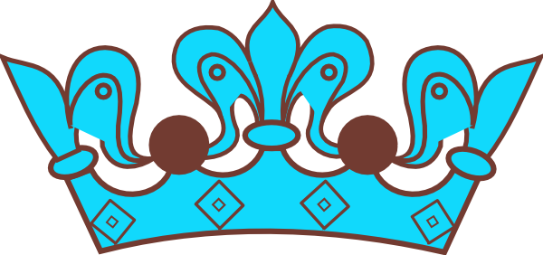 Brown Blue Crown Svg Clip Arts 600 X 282 Px (600x282), Png Download