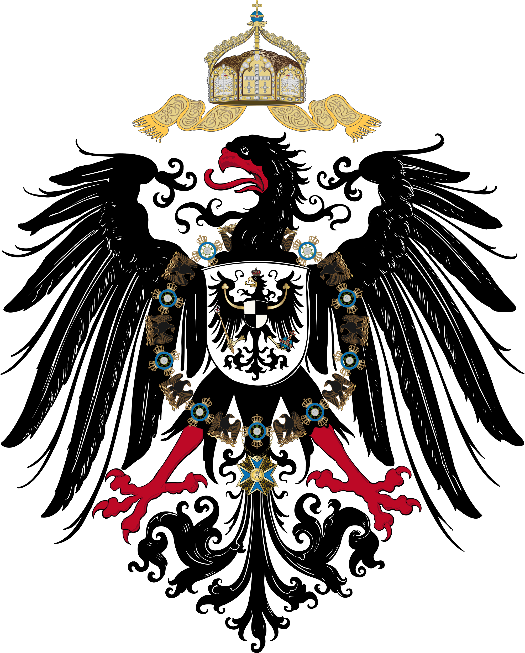 Crown Prince - German Empire Eagle (2000x2488), Png Download