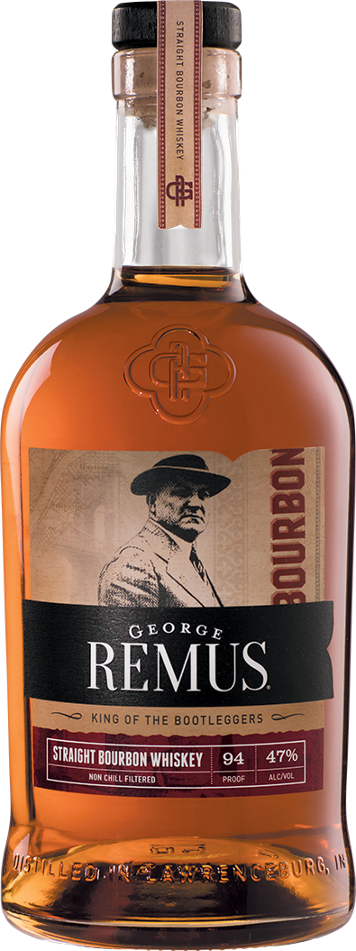 Gr Bottle-shot - George Remus Straight Bourbon (395x1055), Png Download