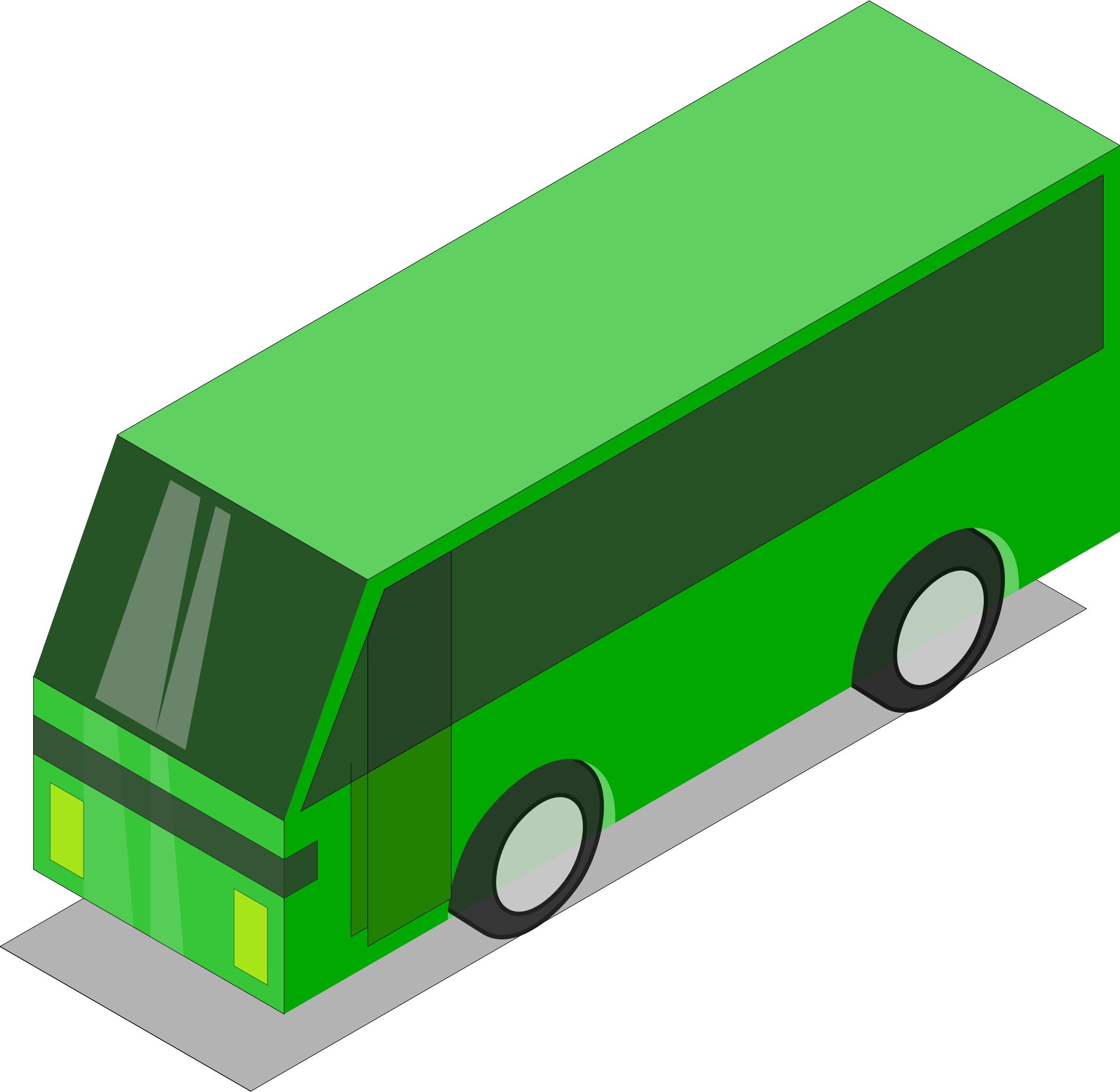 This Free Icons Png Design Of Green Bus (2400x2340), Png Download