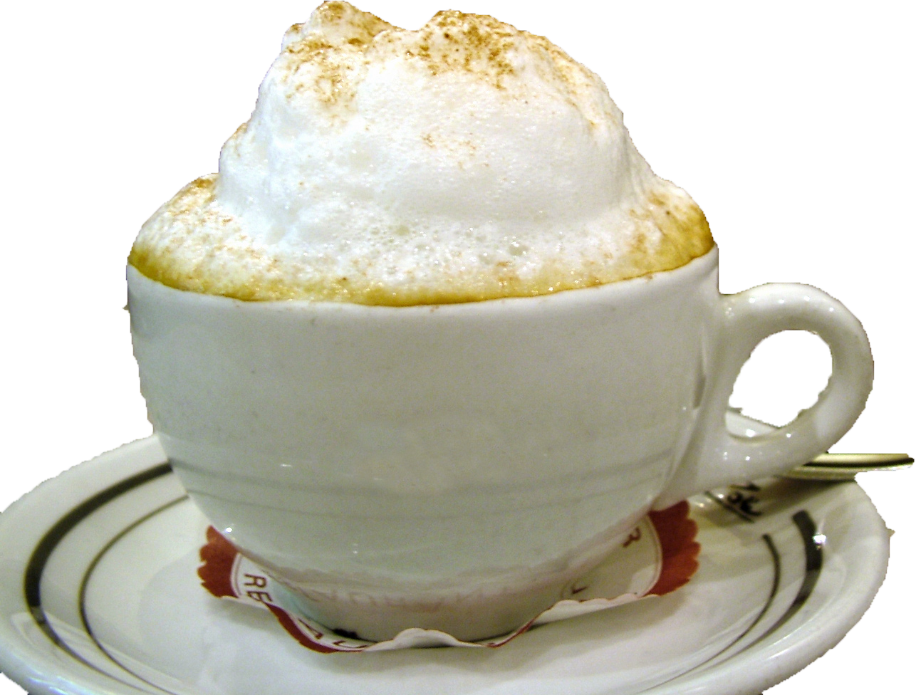 Cup Of Coffee With Foam - Coffee With Tons Of Foam (1286x976), Png Download