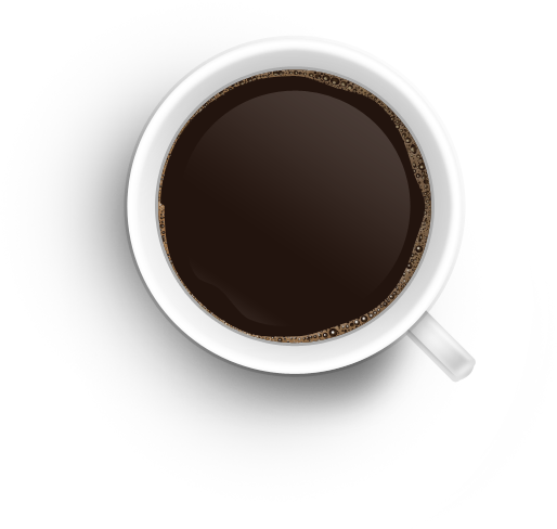 Coffee Cup Top View Png - Coffee Cup Top View (514x488), Png Download